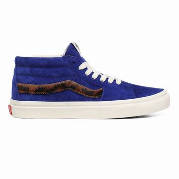 Vans Suede Sk8-Mid - Naisten Korkeavartiset tennarit - Kuninkaallinen Sininen